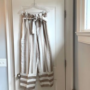 JCrew Point Sur stripe high waist pants NWT sz 12